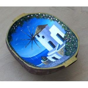 Ζωγραφική σε ξύλινη συντηρημένη σκάφη 